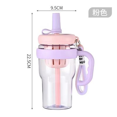 680 ml Plastikflasche Portable Outdoor-Reise-Saftflasche für Erwachsene auf Campingtouren