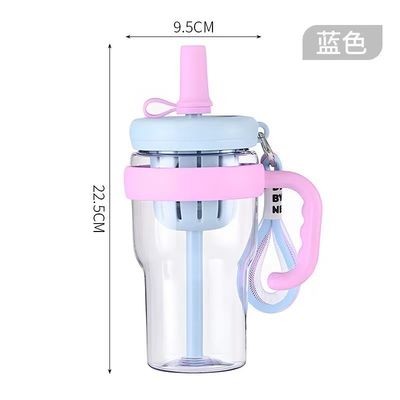 680 ml Plastikflasche Portable Outdoor-Reise-Saftflasche für Erwachsene auf Campingtouren