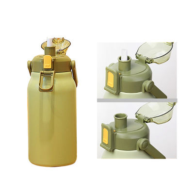 Kawaii Kinder Wasserflasche Edelstahl Isolierbecher mit Stroh Flasche