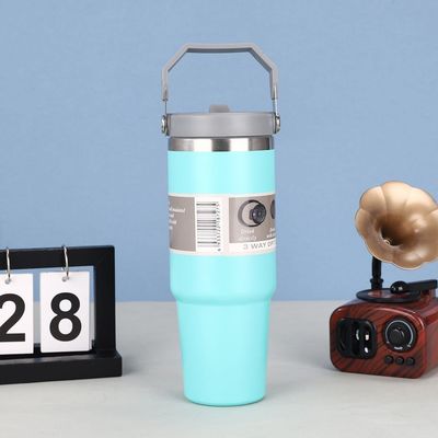 Modernes Design 20oz Edelstahl Vakuum isolierte Tumbler mit Griff Deckel Custom Logo
