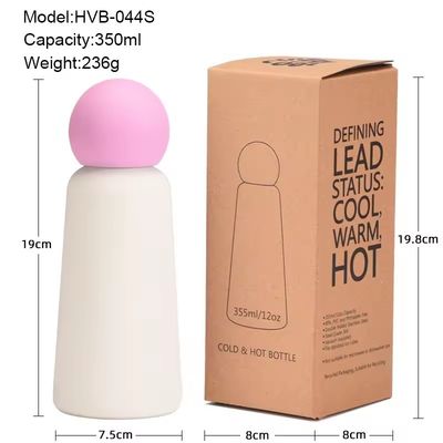 304 Edelstahl Thermosbecher mit 350 ml Kapazität und Doppelwand-Vakuumschutz