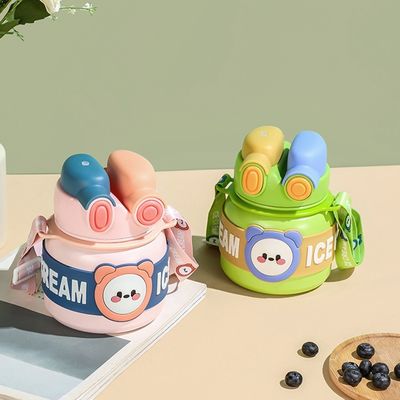 Cute Design Stil Bauchbecher 850ml Thermos 316 Edelstahl Wasserflasche für Kinder