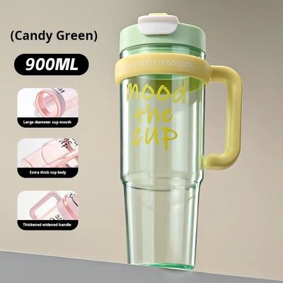 Outdoor-Sport- und Reisebegleiter für Mädchen 900 ml Plastikwasserbecher mit Sprühfunktion