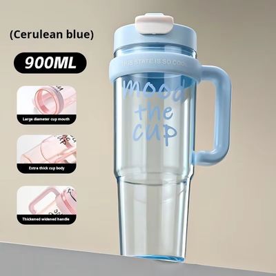 Outdoor-Sport- und Reisebegleiter für Mädchen 900 ml Plastikwasserbecher mit Sprühfunktion