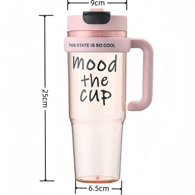 Plastik-Wasserbecher 900ml BPA-freie Sprühflasche für Mädchen Outdoor-Sport und Reisen