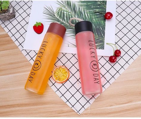 400 ml Glas Wasserflasche für Wandern und Outdoor-Aktivitäten