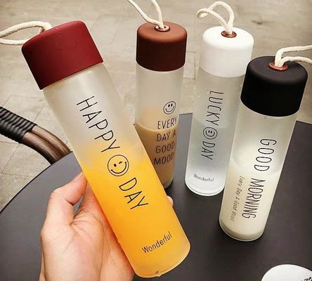 400 ml Glas Wasserflasche für Wandern und Outdoor-Aktivitäten