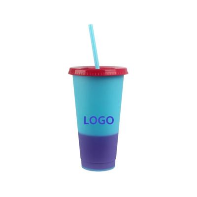 Stockt Farbänder Tumbler 16-24oz Wiederverwendbarer Plastikbecher mit Zubehör