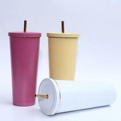 Matte schwarze Kaffeetasse aus Edelstahl 500 ml/750 ml Isolierte und anpassbare Gestaltung