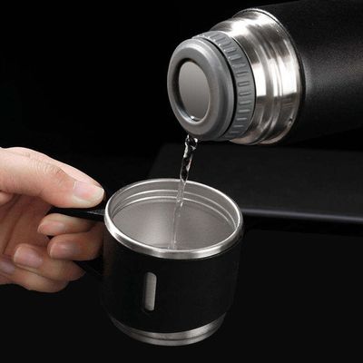 Custom Printing Logo 500ml Wasserflaschen mit isolierten Vakuumflaschen aus Edelstahl