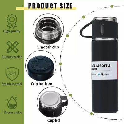 500 ml Isoliertermosflasche Vakuum Flasche Wasserflasche Becher Tumbler Geschenk Set perfekt