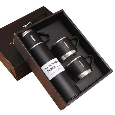 Vakuumisolierte Wasserflasche Set 304 Edelstahl Thermosbecher für Geschäftsreisen