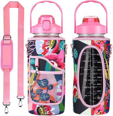 Vorratene amerikanische Stil Eco-Friendly 2000ml Wasserflasche für Damen Becher Deckel