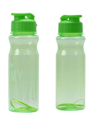 500 ml PET BPA-freie Tasse Plastik-Trinkwasserflaschen mit Gurt für Fitness-Routinen