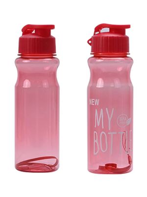 500 ml PET BPA-freie Tasse Plastik-Trinkwasserflaschen mit Gurt für Fitness-Routinen
