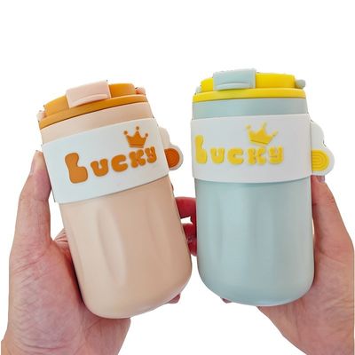 420 ml Edelstahl Wasserflasche Vakuumflasche Doppelwand Isolierte Flasche Reisetasche mit Deckel