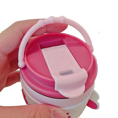 420 ml Edelstahl Wasserflasche Vakuumflasche Doppelwand Isolierte Flasche Reisetasche mit Deckel