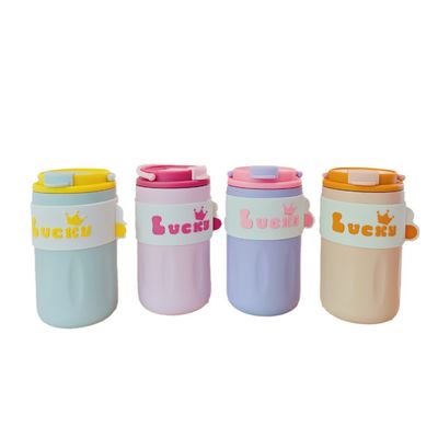 420 ml Edelstahl Wasserflasche Vakuumflasche Doppelwand Isolierte Flasche Reisetasche mit Deckel