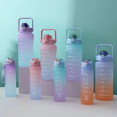 Ausgestattete Korrosionsschutzbeschichtung 3 Stück Plastik-Wasserflasche Set für den aktiven Lebensstil