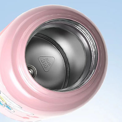 Maßgeschneiderte Aufbewahrung Warm- und Kalt Sport Kinder Wasserflasche mit Strohgriff Deckel 550ml Kapazität