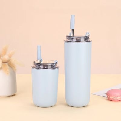 304 Edelstahl-Kaffeebecher Modernes Design Wiederverwendbare Flasche für heiße und kalte Getränke