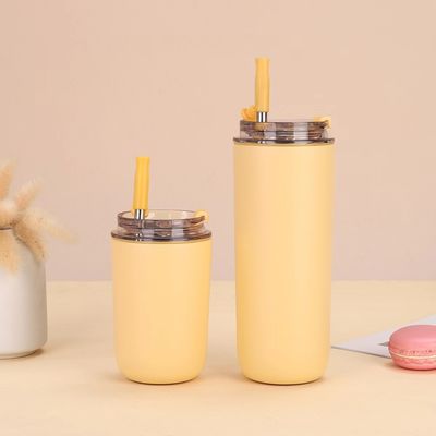 304 Edelstahl-Kaffeebecher Modernes Design Wiederverwendbare Flasche für heiße und kalte Getränke