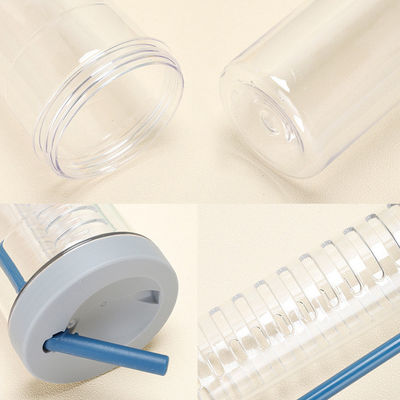 800 ml Plastik Outdoor Sport Strohsaft Trinkwasserflasche Tasse mit benutzerdefiniertem Logo