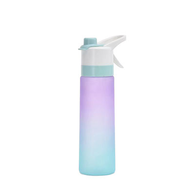 25oz BPA-frei Lecksicher Sport Spray Plastik Wasserflasche mit Spray Nebel kontinuierlich