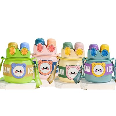 316 Edelstahl Flasche Wasserflasche Neues Kaninchen-Cartoon-Design für die Schule zurück
