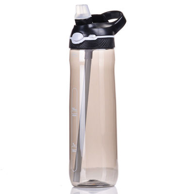 Farbenfrohe Sport-Shaker mit Stroh einfache und beliebte 25oz Tritan Plastik Wasserflasche
