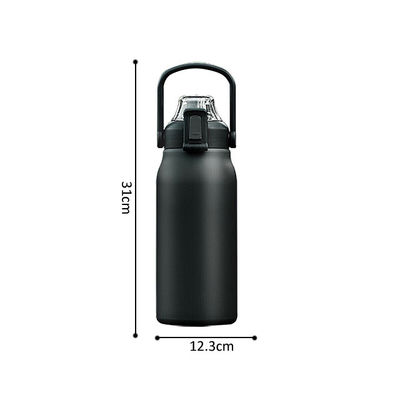 Edelstahl-Smart-Wasserflaschen Designer 1700ml Kapazität mit Zeitmarker und Li