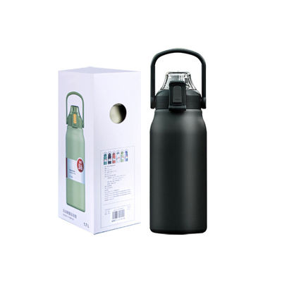Edelstahl-Smart-Wasserflaschen Designer 1700ml Kapazität mit Zeitmarker und Li