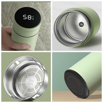 Vakuumflaschen Thermosen kundenspezifisches Logo LED-Thermosflasche mit digitalem Touchscreen