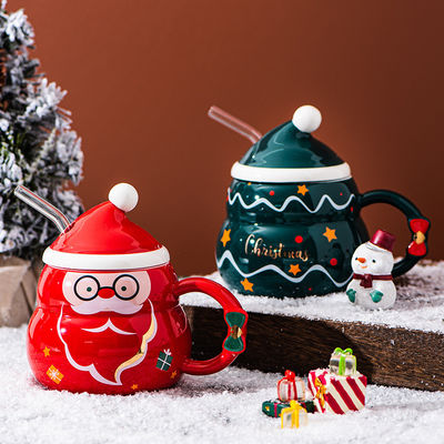 Kaffeehügel Kreativ Blau oder Rot Teemilch Schneeball Tasse für die Winterferien