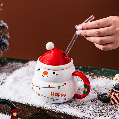 Kaffeehügel Kreativ Blau oder Rot Teemilch Schneeball Tasse für die Winterferien