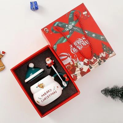 Kreative Weihnachtskaffeebecher 480 ml Kapazität Sublimationsdruck Santa Claus Design