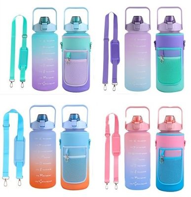 2000 ml Plastik-Wasserflasche Neopren-Wein-Weitmunde Getränkeflaschendeckel Hülle Unisex