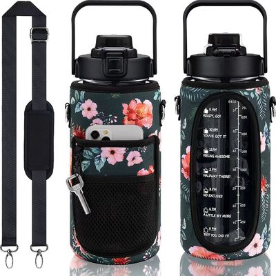 Wärmedämmungsleistung Keine 2000 ml Wasserflasche mit Neopren-Hülle und Gurt