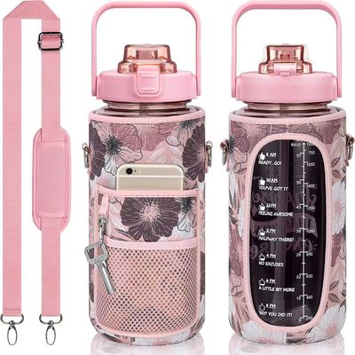 Wärmedämmungsleistung Keine 2000 ml Wasserflasche mit Neopren-Hülle und Gurt
