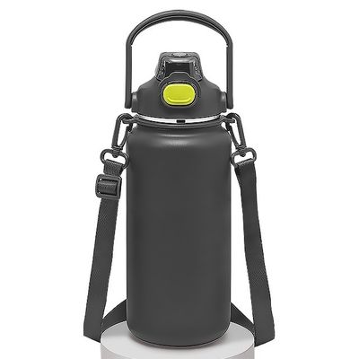 Außenreisekuppe 1600 ml Isolierte Wasserflasche-Edelstahl Vakuum-Kaffee-Tasse mit Griff