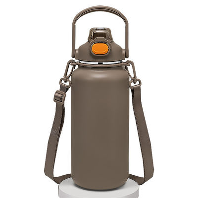 Außenreisekuppe 1600 ml Isolierte Wasserflasche-Edelstahl Vakuum-Kaffee-Tasse mit Griff