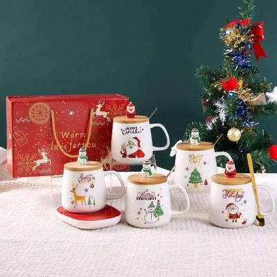 400 ml Keramikbecher Ideal für tägliche und niedliche handgefertigte Weihnachtsgeschenke