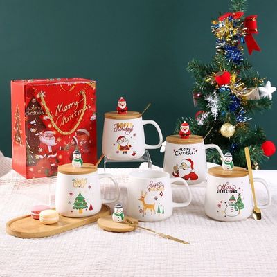 400 ml Keramikbecher Ideal für tägliche und niedliche handgefertigte Weihnachtsgeschenke