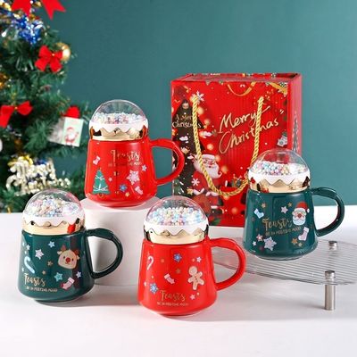 400 ml Keramikbecher Ideal für tägliche und niedliche handgefertigte Weihnachtsgeschenke