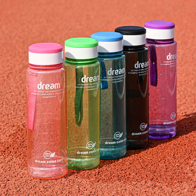 Direkt Trinken 1L Umweltfreundliche Fitness Sport BPA-freie tragbare Flasche mit Kapazitätskennzeichen