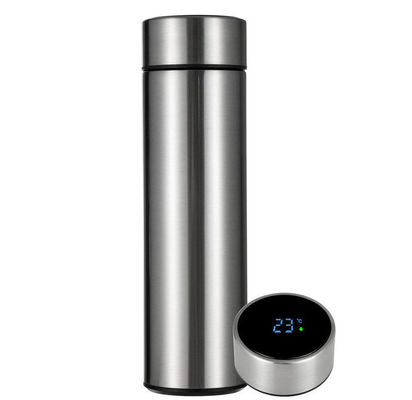 BPA-freie Vakuum-isolierte Thermosflasche mit LED-Temperaturanzeige und Tee-Infuser