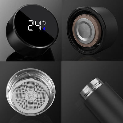 Normal Intelligente Digitale Vakuumbecher Thermos Isolierte 500ml Edelstahl Wasserflasche Farbe zufällig