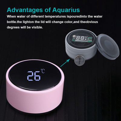 Normal Intelligente Digitale Vakuumbecher Thermos Isolierte 500ml Edelstahl Wasserflasche Farbe zufällig