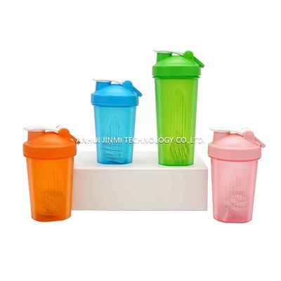 400 ml/600 ml Protein Fitness Fitness-Wasserflasche mit Edelstahlkugel und individueller Farbe