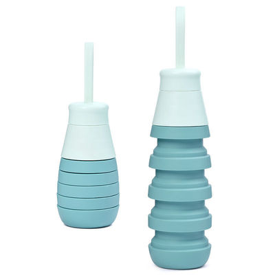 Unisex 500ml Klappflasche aus Silikon, Leckdicht, BPA-freie Wasserflasche für Studenten